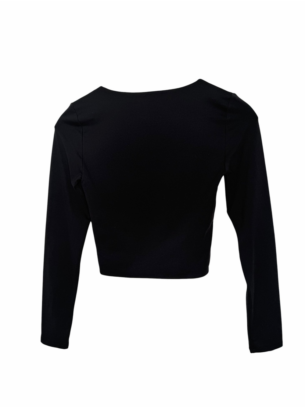 Babaton Contour Black Long Sleeve Crop Top Stretch Aritzia Capsule Size Small - Picture 3 of 6